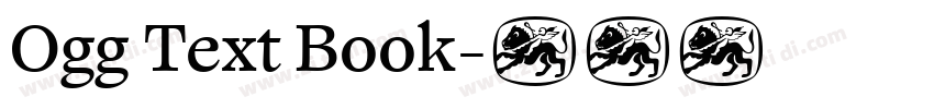 Ogg Text Book字体转换
